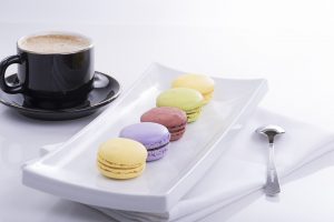 macarons et café